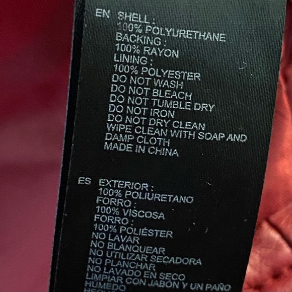 Forever 21 Cherry Red Faux Leather Jacket - Picture 3 of 3